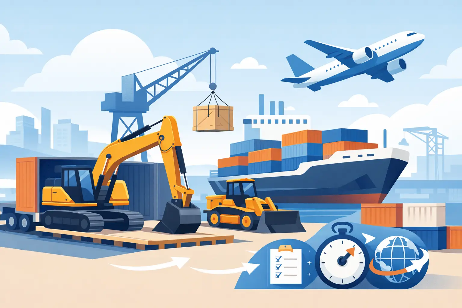 Heavy Machinery Export Without Delays